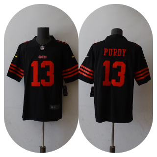 Men's San Francisco 49ers #13 Brock Purdy Black Vapor Untouchable Limited Stitched