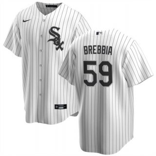 Chicago White Sox #59 John Brebbia White Cool Base Baseball Stitched Jersey