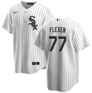 Chicago White Sox #77 Chris Flexen White Cool Base Baseball Stitched Jersey