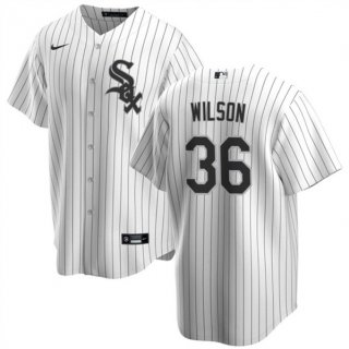 Chicago White Sox #36 Steven Wilson White Cool Base Baseball Stitched Jersey