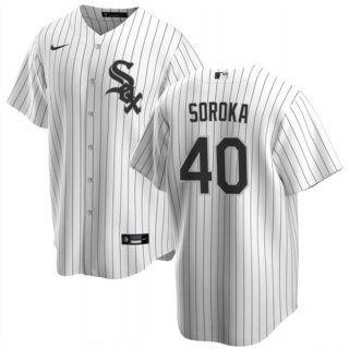 Chicago White Sox #40 Michael Soroka White Cool Base Baseball Stitched Jersey