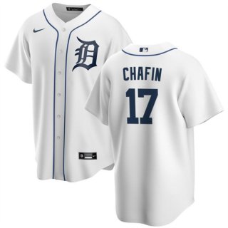 Detroit Tigers #17 Andrew Chafin White Cool Base Stitched Baseball Jersey