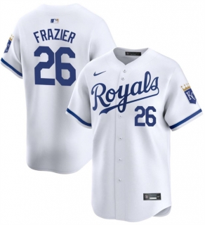 Kansas City Royals #26 Adam Frazier White 2024 Home Limited Cool Base Stitched