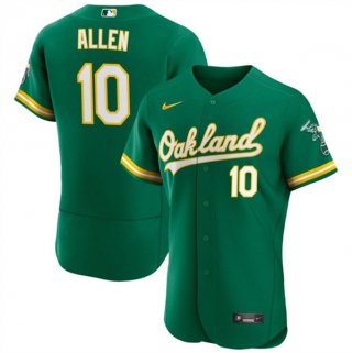 Oakland Athletics #10 Nick Allen Green Flex Base Stitched Jersey