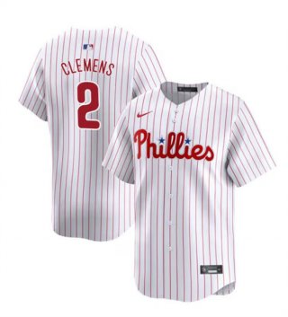 Philadelphia Phillies #2 Kody Clemens White Home Limited Stitched Jersey