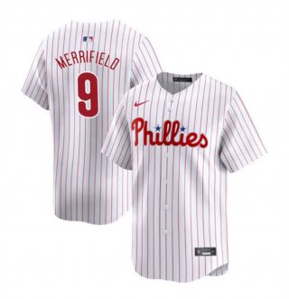 Philadelphia Phillies #9 Whit Merrifield White Home Limited Stitched Jersey