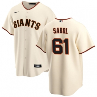 San Francisco Giants #61 Blake Sabol Cream Cool Base Stitched Baseball Jersey
