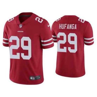 San Francisco 49ers #29 Talanoa Hufanga Red Vapor Untouchable Stitched Jersey