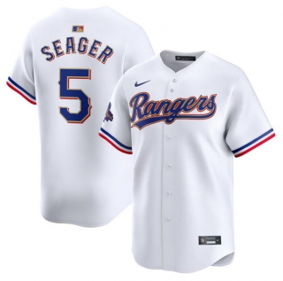 Texas Rangers #5 Corey Seager White 2024 Gold Collection Cool Base Baseball