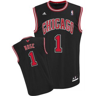 Chicago Bulls #1 Derrick Rose Black Stitched Basketball Jersey
