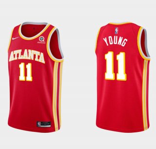 Atlanta Hawks Red #11 Trae Young Stitched NBA Jersey