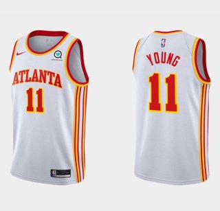 Atlanta Hawks White #11 Trae Young Stitched NBA Jersey