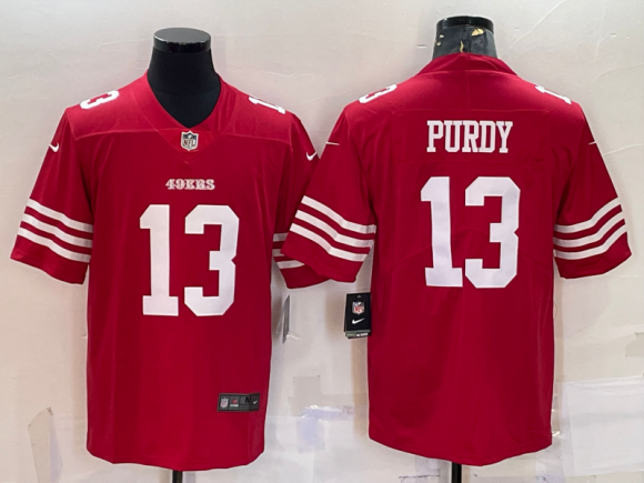 San Francisco 49ers #13 Brock Purdy red vapor limited jersey