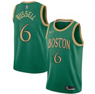 Boston Celtics #6 Bill Russell Green Stitched Jersey