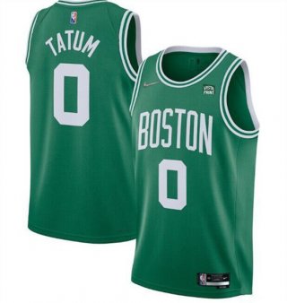 Boston Celtics #0 Jayson Tatum 75th Anniversary Green Stitched Basketball Jersey
