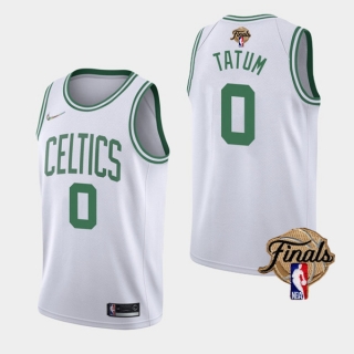 Boston Celtics #0 Jayson Tatum 2022 White NBA Finals Stitched Jersey