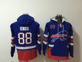 Buffalo Bills #88 Dawson Knox Royal Ageless Must-Have Lace-Up Pullover Hoodie