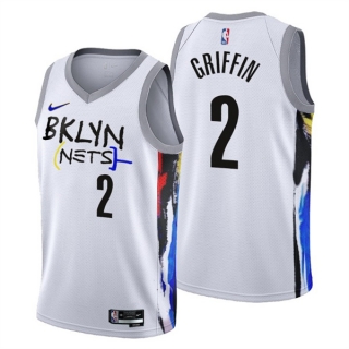 Brooklyn Nets #2 Blake Griffin 2022-23 White City Edition Stitched Basketball Jersey
