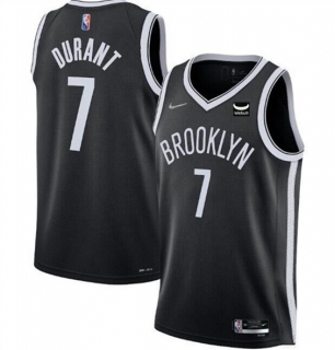 Brooklyn Nets #7 Kevin Durant 2021 75th Anniversary Black Stitched Basketball Jersey