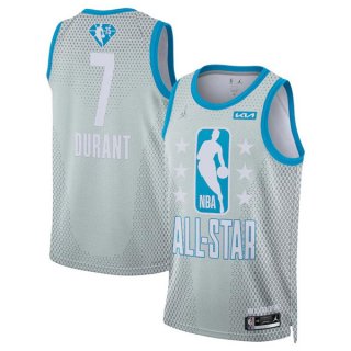 2022 All-Star #7 Kevin Durant Gray Stitched Basketball Jersey