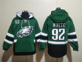 Philadelphia Eagles #92 Reggie White Green Ageless Must-Have Lace-Up Pullover