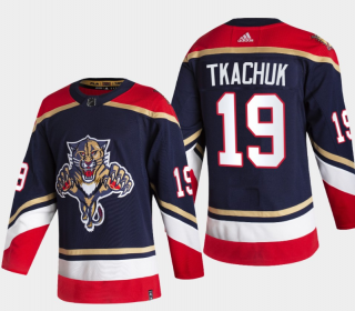 Men's Florida Panthers #19 Matthew Tkachuk 2022 Navy Reverse Retro Stitched Jersey
