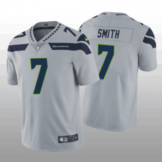 Men's Seattle Seahawks #7 Geno Smith Grey Vapor Untouchable Limited Stitched