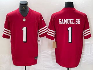 San Francisco 49ers #1 Deebo Samuel New Red F.U.S.E. Vapor Untouchable Limited