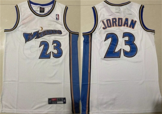 Washington Wizards #23 Michael Jordan White Throwback Stitched Jersey