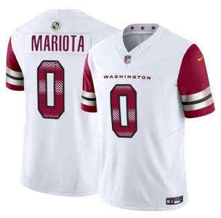 Washington Commanders #0 Marcus Mariota White 2023 F.U.S.E. Vapor Limited Football