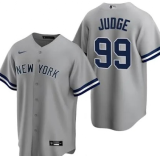 New York Yankees #99 Aaron Judge gray jersey