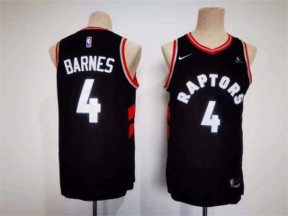 Toronto Raptors #4 Scottie Barnes Black Stitched Basketball Jersey