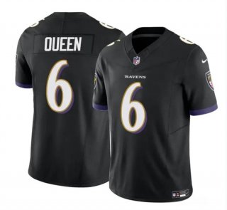 Baltimore Ravens #6 Patrick Queen Black 2023 F.U.S.E. Vapor Limited Football