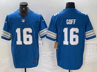 Detroit Lions #16 Jared Goff Blue 2024 F.U.S.E. Vapor Limited Stitched Jersey