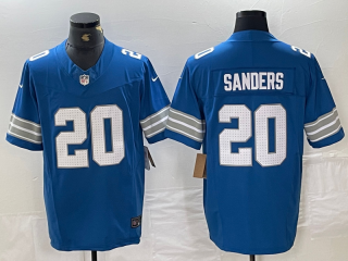 Detroit Lions #20 Barry Sanders Blue 2024 F.U.S.E. Vapor Limited Stitched Jersey
