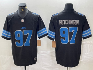 Detroit Lions #97 Aidan Hutchinson Black 2024 F.U.S.E. 2nd Alternate Vapor Limited