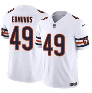 Chicago Bears #49 Tremaine Edmunds White 2023 F.U.S.E. Vapor Stitched Football