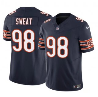 Chicago Bears #98 Montez Sweat Navy 2023 F.U.S.E. Vapor Stitched Football Jersey