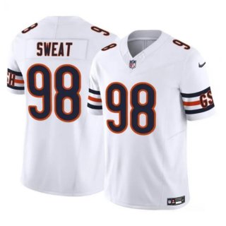Chicago Bears #98 Montez Sweat White 2023 F.U.S.E. Vapor Stitched Football Jersey