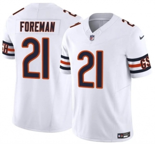 Chicago Bears #21 D'Onta Foreman White 2023 F.U.S.E. Vapor Stitched Football Jersey