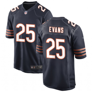Chicago Bears #25 Darrynton Evans Navy Stitched Game Football Jersey