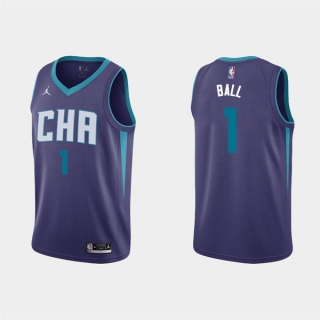 Charlotte Hornets #1 LaMelo Ball 2022-23 Purple Stitched Basketball Jersey