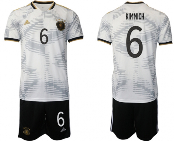 Germany #6 Kimmich White 2022 FIFA World Cup Home