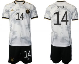 Germany #14 Schulz 2022 FIFA World Cup Home Soccer