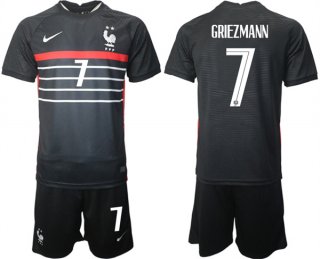 France #7 Girezmann Black 2022 FIFA World Cup Home