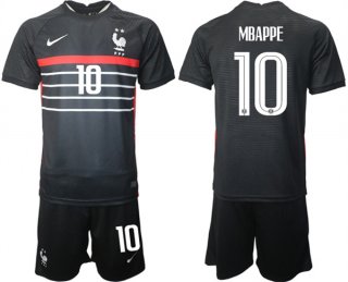 France #10 Mbappe Black 2022 FIFA World Cup Home Soccer