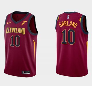 Cleveland Cavaliers #10 Darius Garland Basketball Red Swingman Icon Stitched Jersey