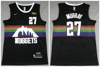 Denver Nuggets #27 Jamal Murray Black Stitched NBA Jersey