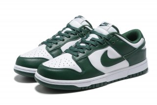 Dunk white green shoes