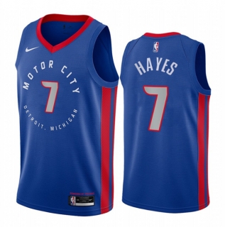 Detroit Pistons #7 Killian Hayes Navy Motor City Edition 2020-21 Stitched NBA Jersey